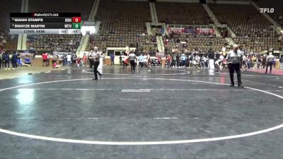 6A 132 lbs Cons. Semi - Swayze Martin, Wetumpka vs Isaiah Stamps, Benjamin Russell