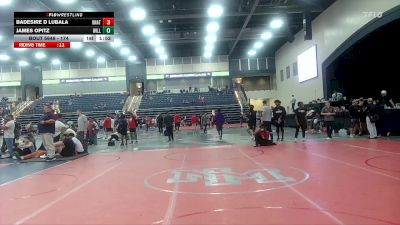 174 lbs 5th Place Match - Badesire D Lubala, Unattached vs James Opitz, Williams Baptist