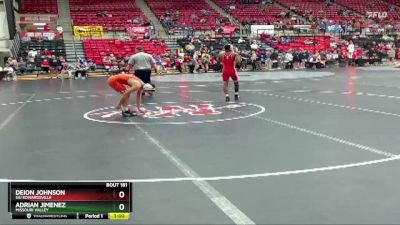 125 lbs Cons. Round 5 - Adrian Jimenez, Missouri Valley vs Deion Johnson, SIU Edwardsville