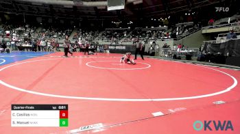 40 lbs Quarterfinal - Carter Casillas, Noble Takedown Club vs Stetson Manuel, Newkirk Takedown Club