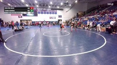 152 lbs 1st Place Match - Kolten Boo, Laramie Middle School vs Cade Gorda, Centennial Middle School