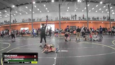 50/55 Round 1 - Patrick Clinkscales, SCSOW vs RyLee France, Spartanburg Wrestling Academy