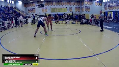 150 lbs Cons. Round 5 - Levi Wentz, Top Gun Wrestling Academy vs Izaiah Zaitouni, Beebe Trained