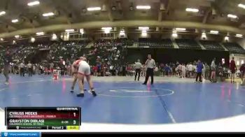 141 lbs Quarterfinal - Grayston DiBlasi, Colorado School Of Mines vs Cyruss Meeks, Colorado State University - Pueblo