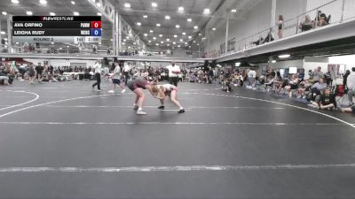 125 lbs Round 3 - Ava Orfino, PA West White vs Leigha Rudy, Wrecking Crew Dream Crushers