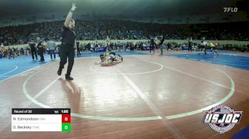 88 lbs Round Of 32 - Nate Edmondson, Oklahoma Wrestling Academy vs Dawson Beckley, Team Tulsa Wrestling Club