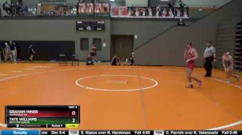 122 lbs Championship Bracket - Graham Miner, Homewood HS vs Tate Williams, Boyd Buchanan