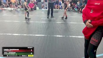 52 lbs Round 1 (10 Team) - Owen Zimmerman, Glasgow WA vs Nick Johnson, U2 Upstate Uprising