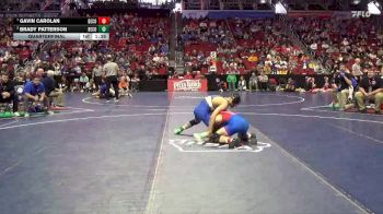 2A-144 lbs Quarterfinal - Gavin Carolan, Decorah vs Brady Patterson, Benton Community