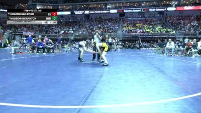 2A-150 lbs Champ. Round 2 - Keaton Mulford, Iowa Falls-Alden vs Hudson Scranton, Anamosa