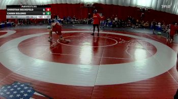 144 lbs Placement Matches (8 Team) - Christian Beckefeld, Glenbard East vs Caden Solorio, Vernon Hills