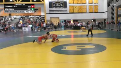 174Black lbs Rr Rnd 1 - Orlando Cruz, Indiana vs Dom Solis, Maryland