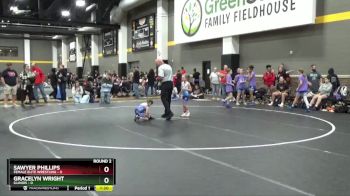 46 lbs Round 2 (4 Team) - Sawyer Phillips, Female Elite Wrestling vs Gracelyn Wright, Illinois