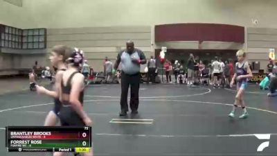 72 lbs Semis & 1st Wrestleback (8 Team) - Brantley Brooks, Untouchables White vs Forrest Rose, Foxfire WC