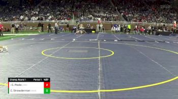 D2-144 lbs Champ. Round 1 - CJ Poole, Lowell HS vs Colten Strawderman, Edwardsburg HS