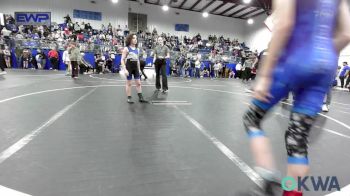 70 lbs Quarterfinal - Kaisan Thompson, Clinton Youth Wrestling vs Sam Burrows, Noble Takedown Club