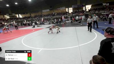 58 lbs Quarterfinal - Kodah Palmer, Montrose Wrestling Club vs Sier Del Real, Pomona Elite