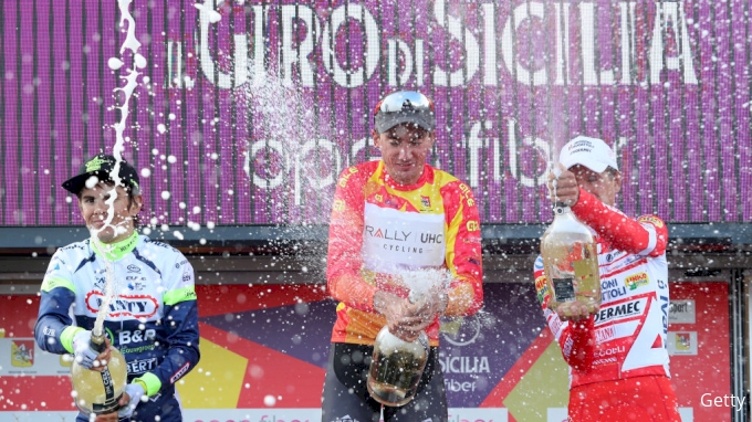 McNulty celebrates Giro di Sicilia podium