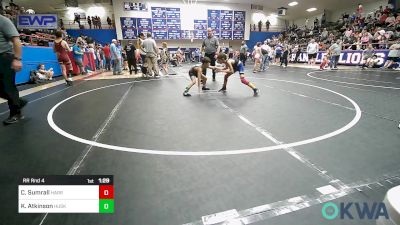 61 lbs Rr Rnd 4 - Colten Sumrall, Harrah Little League Wrestling vs Kolt Atkinson, Husky WC