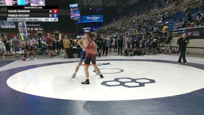120 lbs Cons. Rd Of 32 - Caleb Morrow, Indiana vs Pierce Ritchey, Texas