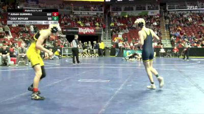 2A-120 lbs Cons. Round 5 - Colt Boyles, Burlington Notre Dame vs Judah Gurwell, Winterset