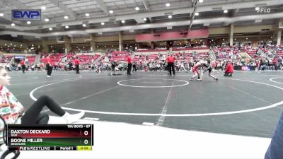 67 lbs Quarterfinal - Daxton Deckard, Raw vs Boone Miller, Brawlers