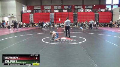 60 lbs Quarterfinal - Max Sparrow, Elevate Wrestling Club vs Case Collins, Northside Takedown Wrestling C