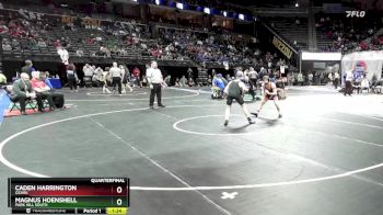 132 Class 4 lbs Quarterfinal - Magnus Hoenshell, Park Hill South vs Caden Harrington, Ozark