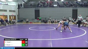 126 lbs Placement Matches (8 Team) - Hyatt Yeager, Center Grove vs Aden Reyes, Cathedral