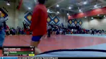 113 lbs Quarterfinal - Faith Vander Laan, Illiana Christian High School vs Haley Francis, Jimtown