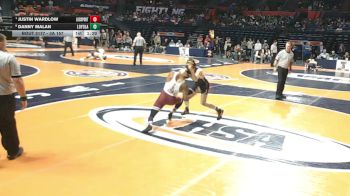 3A 157 lbs Quarterfinal - Justin Wardlow, Lockport (Twp.) vs Danny Malan, Wilmette (Loyola Academy)