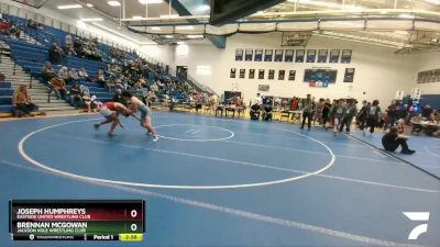 152 lbs Quarterfinal - Joseph Humphreys, Eastside United Wrestling Club vs Brennan McGowan, Jackson Hole Wrestling Club