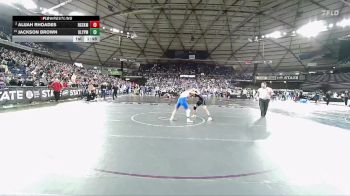 Boys 2A 157 lbs Champ. Round 2 - Jackson Brown, Olympic vs Alijah Rhoades, Rogers (Spokane)