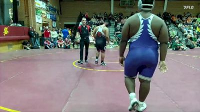 285 lbs 5th Place Match - Joshua Roybal, Morenci High School vs Ozaiah Holden, Cesar Chavez High School