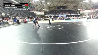 Girls 2A 190 lbs Quarterfinal - Abigail Warmoth, Aberdeen (Girls) vs Tatiana Tovar, Grandview (Girls)