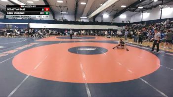 125 lbs Champ. Round 2 - Sebastian Diaz, Johns Hopkins vs Cody Johnson, McDaniel