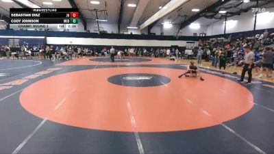 125 lbs Champ. Round 2 - Sebastian Diaz, Johns Hopkins vs Cody Johnson, McDaniel