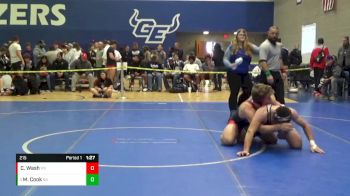 215 lbs Round 3 - Michael Cook, Broken Arrow vs Christopher Wash, Mill Valley