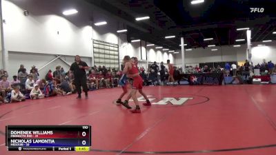 110 lbs Placement Matches (8 Team) - Domenek Williams, Minnesota Red vs Nicholas LaMontia, Missouri