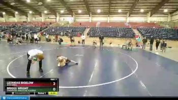 42 lbs Semifinal - Briggs Wright, Sanderson Wrestling Academy vs Leonidas Bigelow, Alta Wings