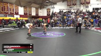 106 lbs Quarterfinal - Loc Webber, Dublin Coffman vs Justin Farnsworth, Malvern Prep