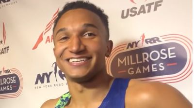 Donovan Brazier After Setting American Record For Indoor 800m