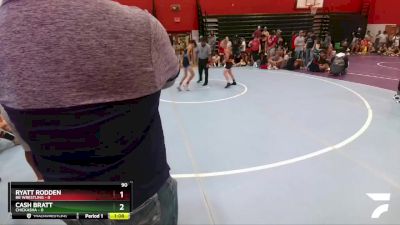 90 lbs Round 2 (6 Team) - Ryatt Rodden, BB Wrestling vs Cash Bratt, Chickasha