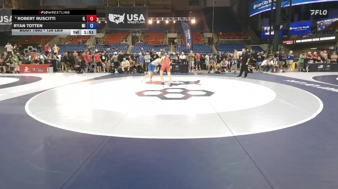 126 lbs Cons. Sub-rd Of 16 - Robert Ruscitti, IL vs Ryan Totten, MI