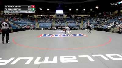 125 lbs 1st Place Match - 1 Ray Ray Harris, Doane vs 6 Isaac Hampton, Southern Oregon