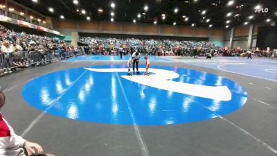 42-44 lbs Round 3 - Kaius Morgan, Susanville vs Tatum Kutz, South Reno Wrestling Club