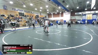 215 lbs Cons. Round 4 - Skyler Swaine, Royal vs Sanitago Salas, Yorba Linda