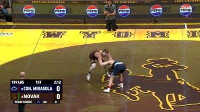 197 lbs Joey Novak, Wyoming vs Connor Mirasola, Penn State
