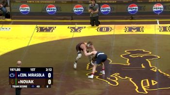 197 lbs Joey Novak, Wyoming vs Connor Mirasola, Penn State