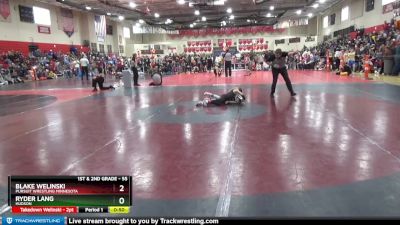 55 lbs Champ. Round 2 - Ryder Lang, Hudson vs Blake Welinski, Pursuit Wrestling Minnesota